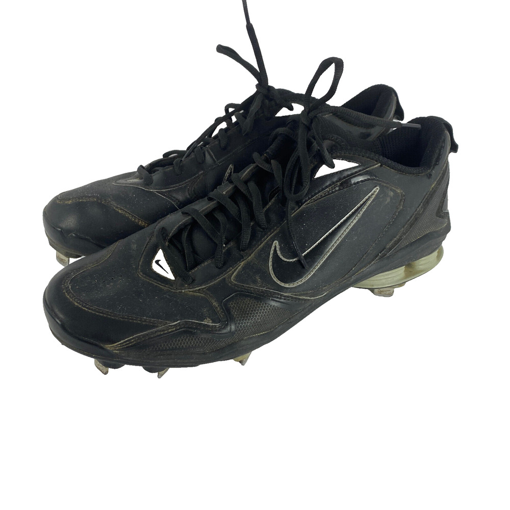 Nike Shox Fuse 2 Metal Cleat Mens 13 Black 375764-006 MLB Baseball Football